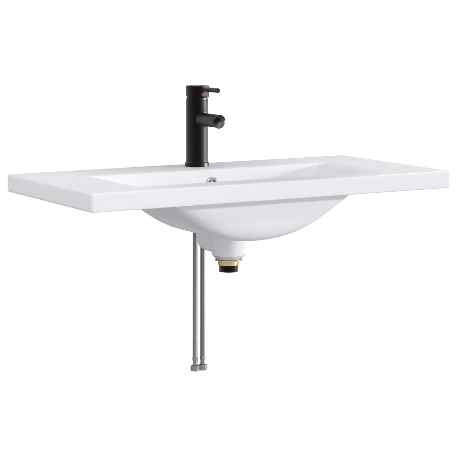 Maison Exclusive - Waschbecken Fürs Badezimmer Matt Schwarz 81 X