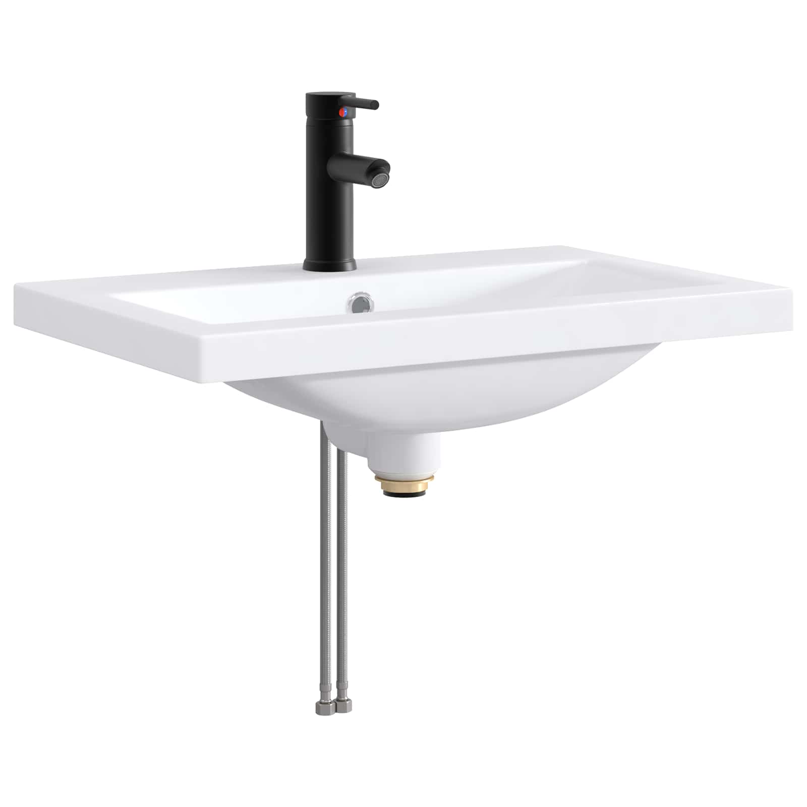 Maison Exclusive - Waschbecken Fürs Badezimmer Matt Schwarz 61 X