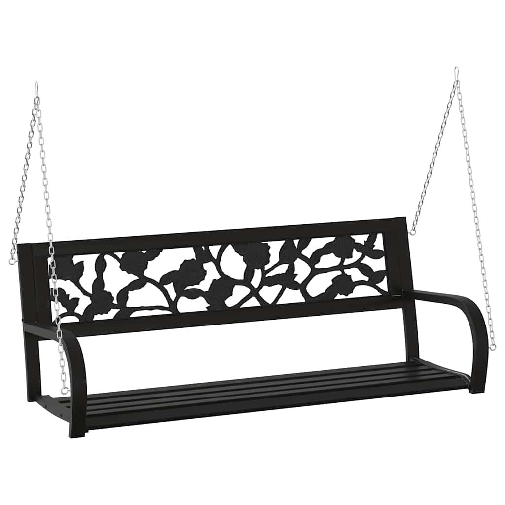Maison Exclusive - Hollywoodschaukel 125 Cm Stahl Und Kunststoff