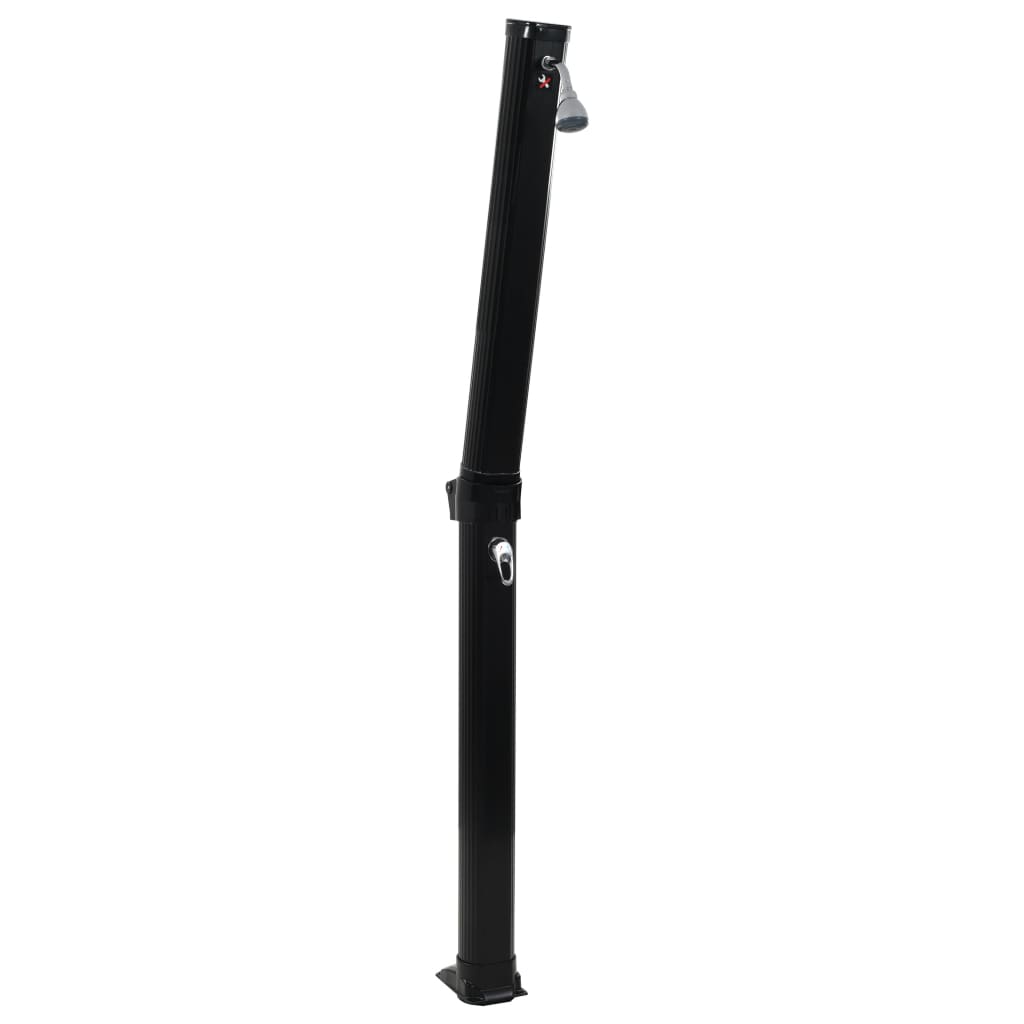 Maison Exclusive - Solardusche Klappbar Schwarz 214 Cm 23 L