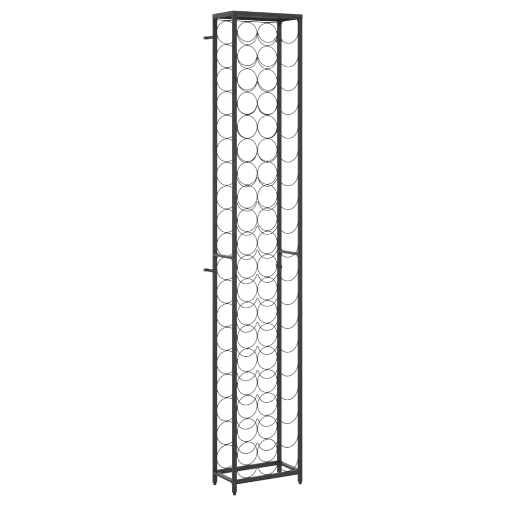 Maison Exclusive - Weinregal Für 57 Flaschen Schwarz 34x18x200 Cm