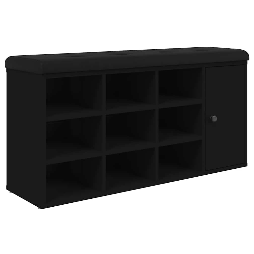 Maison Exclusive - Schuhbank Schwarz 102x32x50 Cm Holzwerkstoff