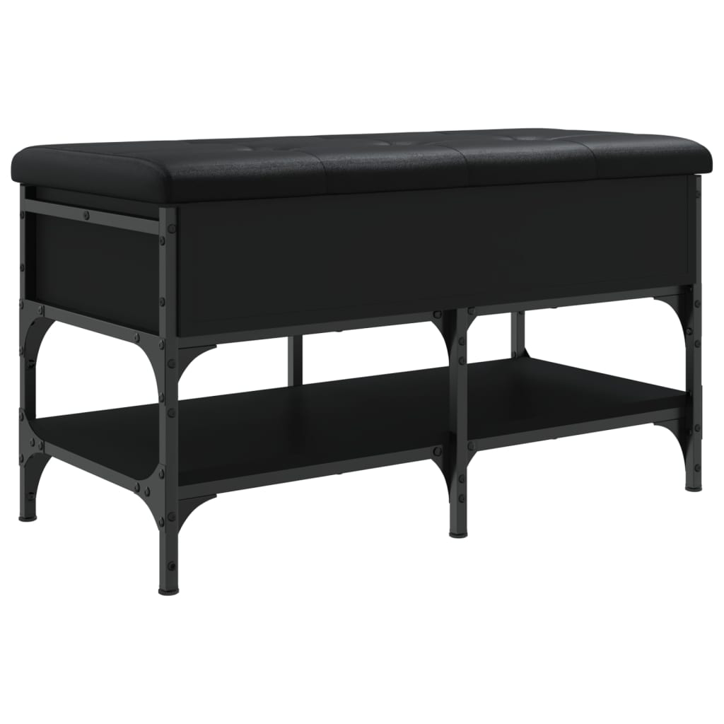 Maison Exclusive - Schuhbank Schwarz 82x42x45 Cm Holzwerkstoff