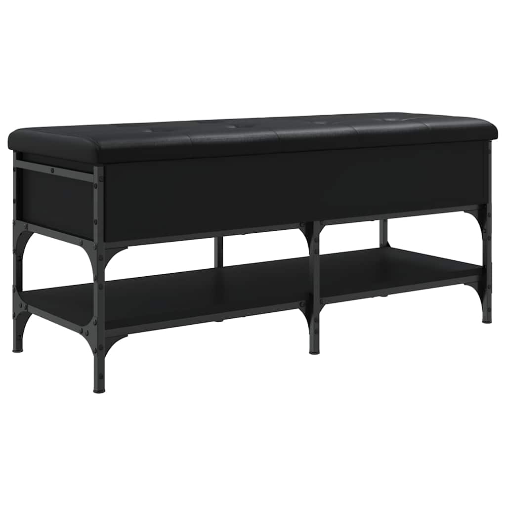 Maison Exclusive - Schuhbank Schwarz 102x42x45 Cm Holzwerkstoff