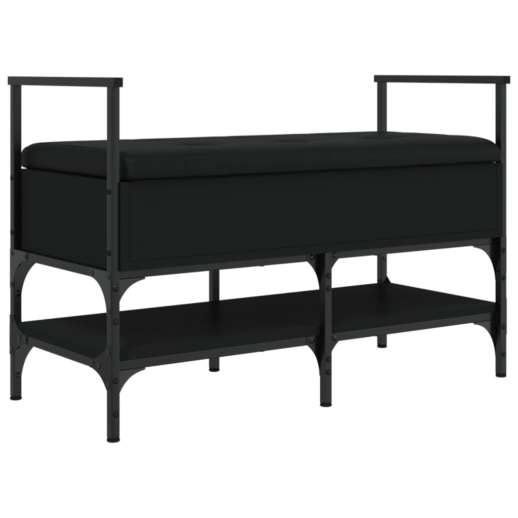 Maison Exclusive - Schuhbank Schwarz 85,5x42x57,5 Cm Holzwerkstof