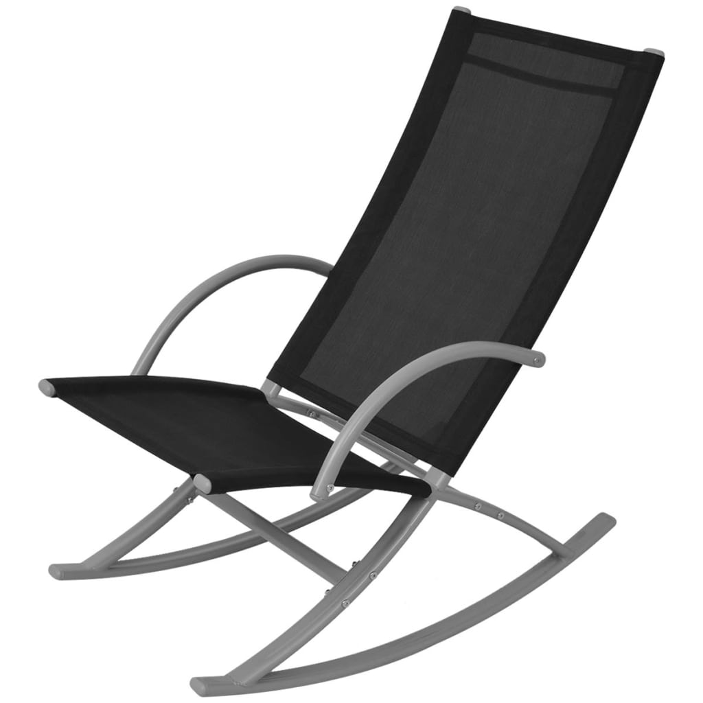 Maison Exclusive - Garten-schaukelstühle 2 Stk. Stahl Und Textili