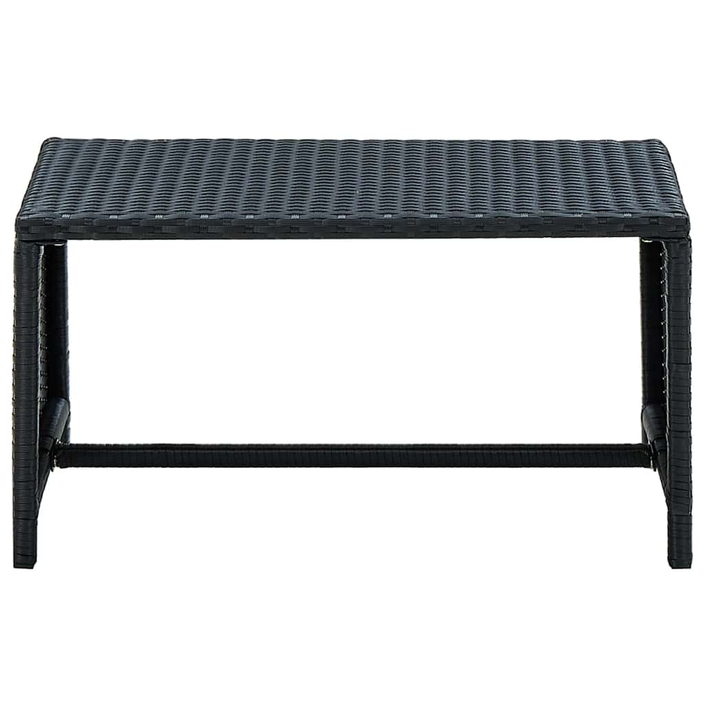Maison Exclusive - Couchtisch Schwarz 70×40×38 Cm Poly Rattan