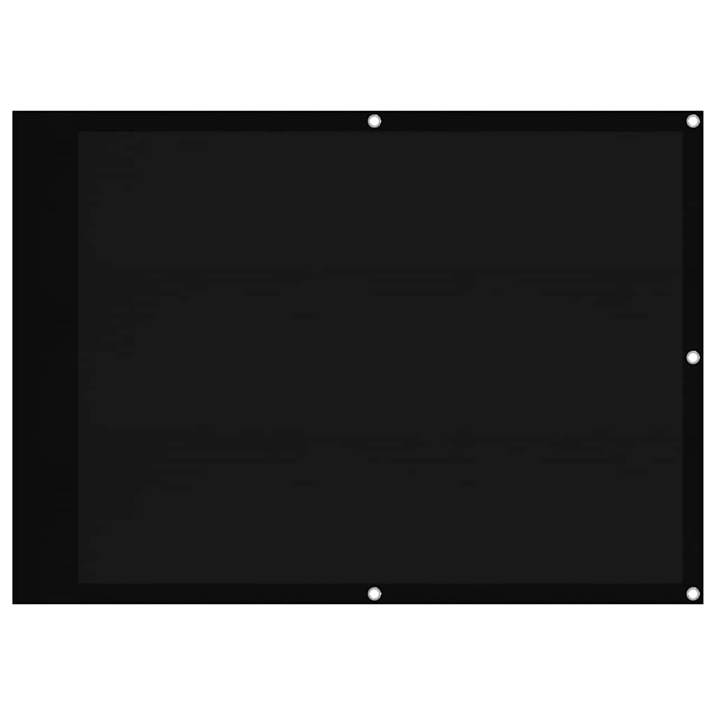 Maison Exclusive - Balkon-sichtschutz Schwarz 75x700 Cm 100 % Pol