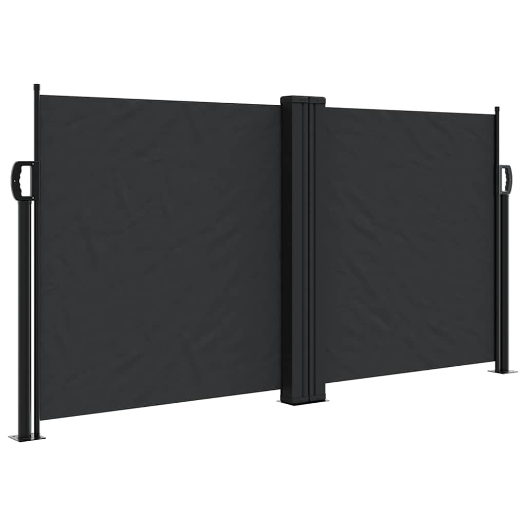 Maison Exclusive - Seitenmarkise Ausziehbar Schwarz 120x1200 Cm
