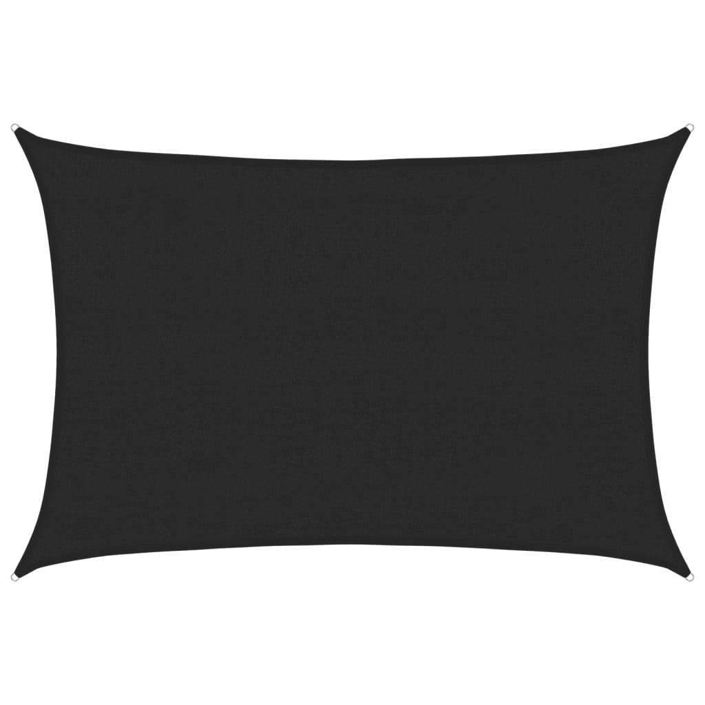 Maison Exclusive - Sonnensegel 160 G/m² Schwarz 4x6 M Hdpe