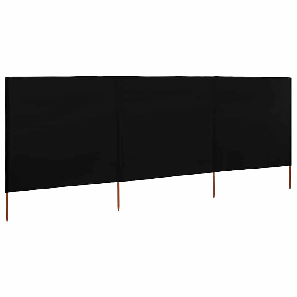 Maison Exclusive - 3-teiliges Windschutzgewebe 400 X 120 Cm Schwa