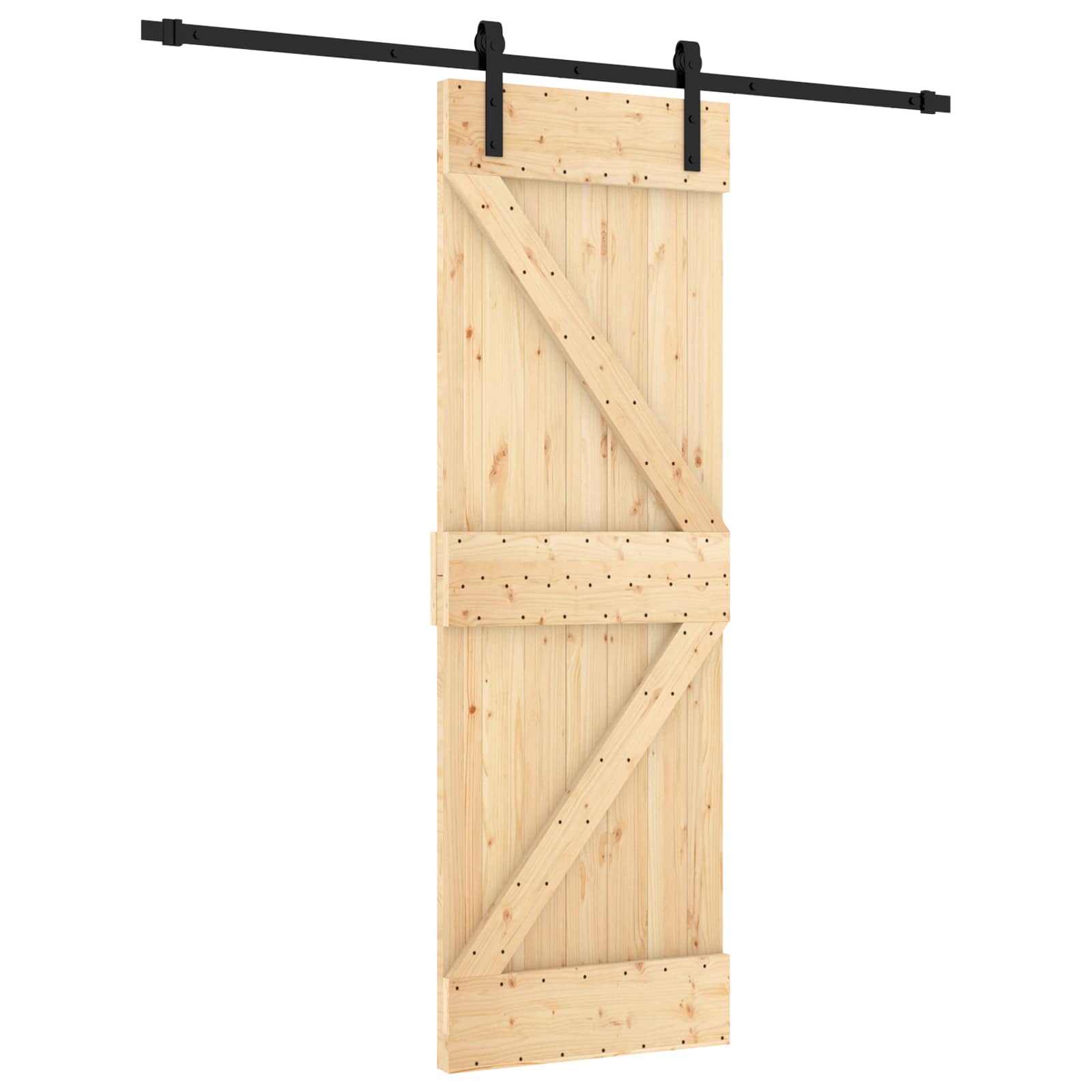 Maison Exclusive - Schiebetür 70 X 210 Cm Massivkiefer (unbehande