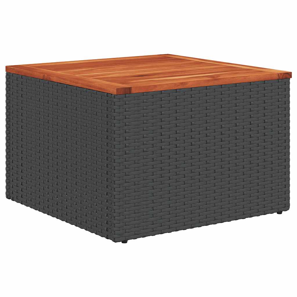 Maison Exclusive - Gartentisch Schwarz 55 X 55 X 37 Cm Poly Ratta