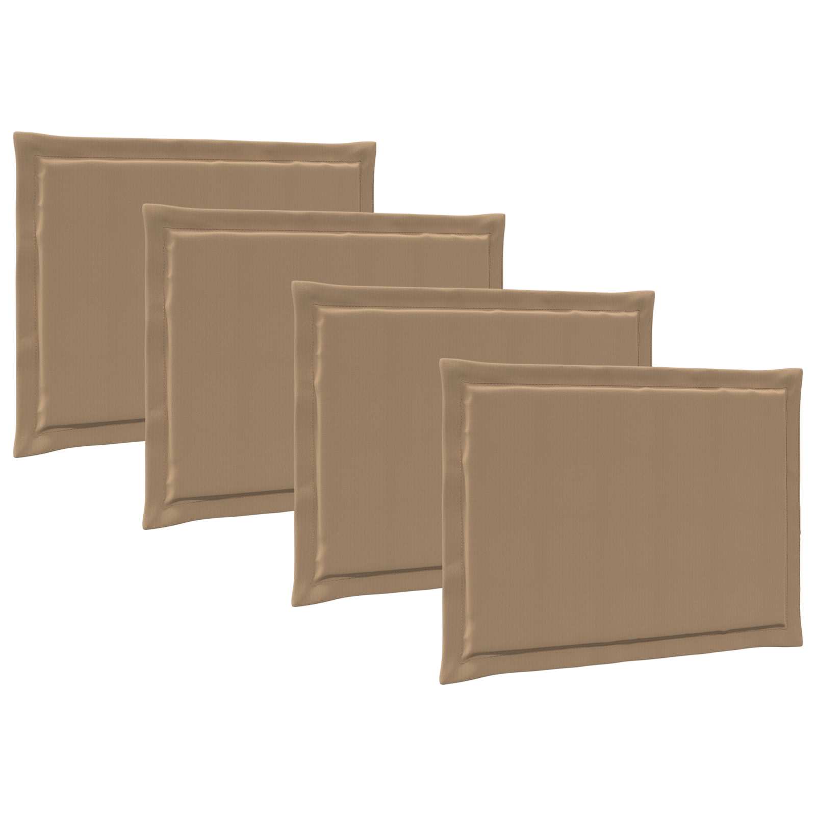Maison Exclusive - Sitzkissen 4 Stk. Polyester Taupe 47 X 36 X 2