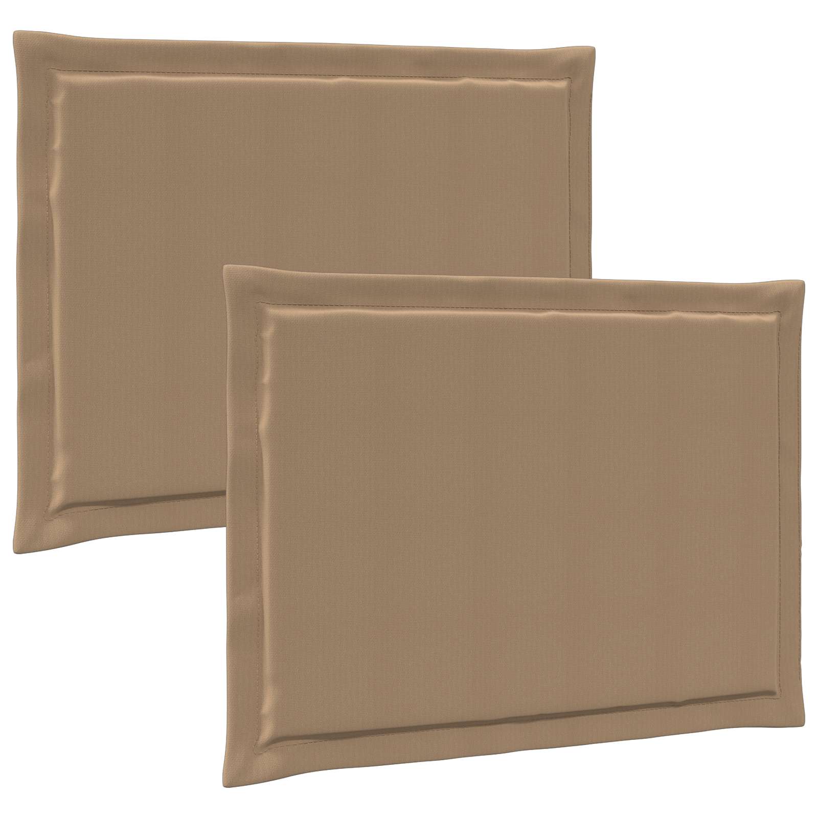 Maison Exclusive - Sitzkissen 2 Stk. Polyester Taupe 47 X 36 X 2