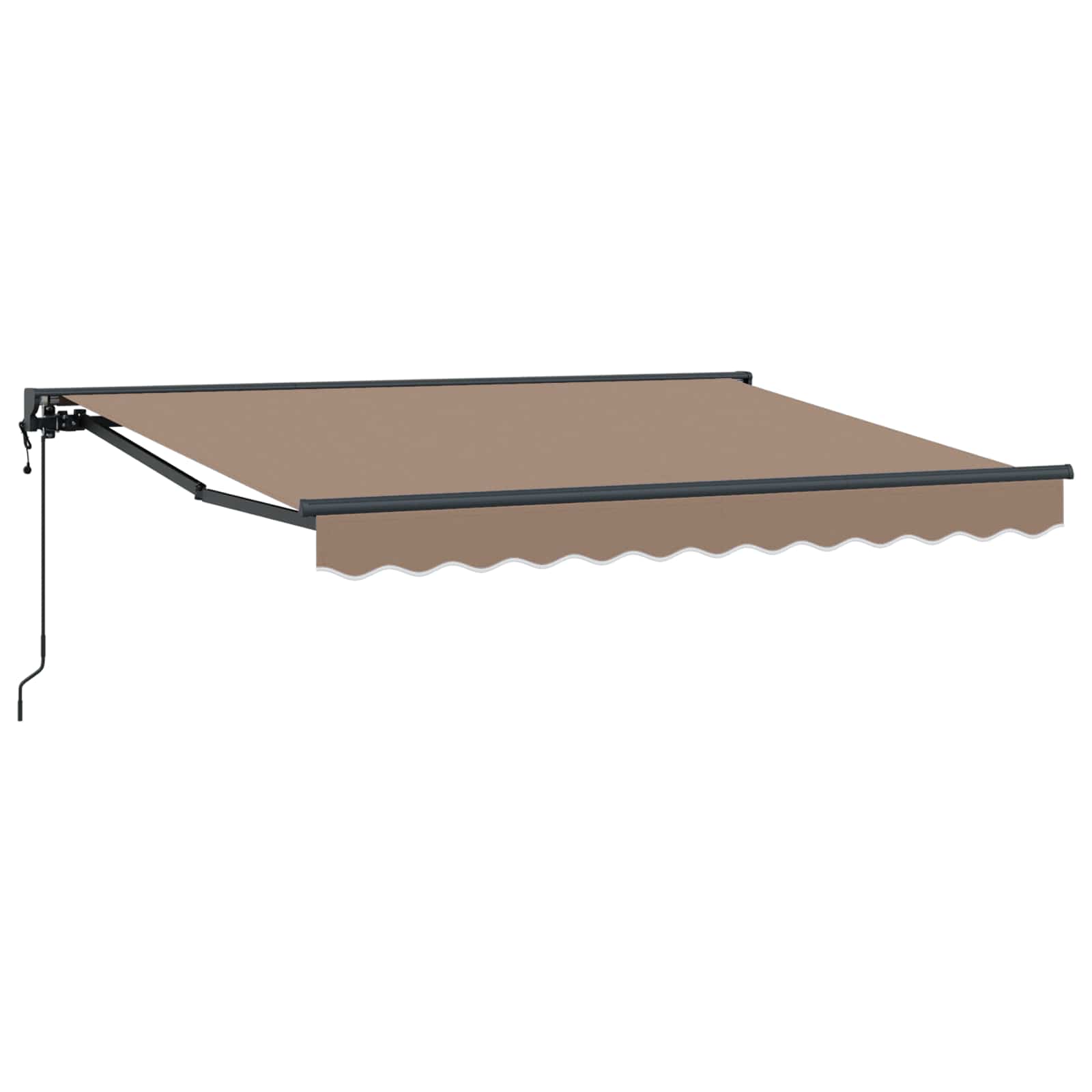 Maison Exclusive - Einziehbare Markise Taupe 5 X 3 M Polyester Un