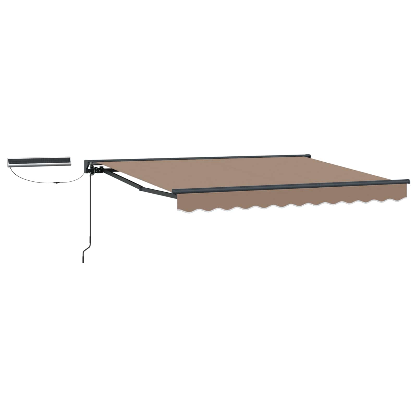 Maison Exclusive - Elektrische Ausziehbare Markise Taupe 5 X 3 M