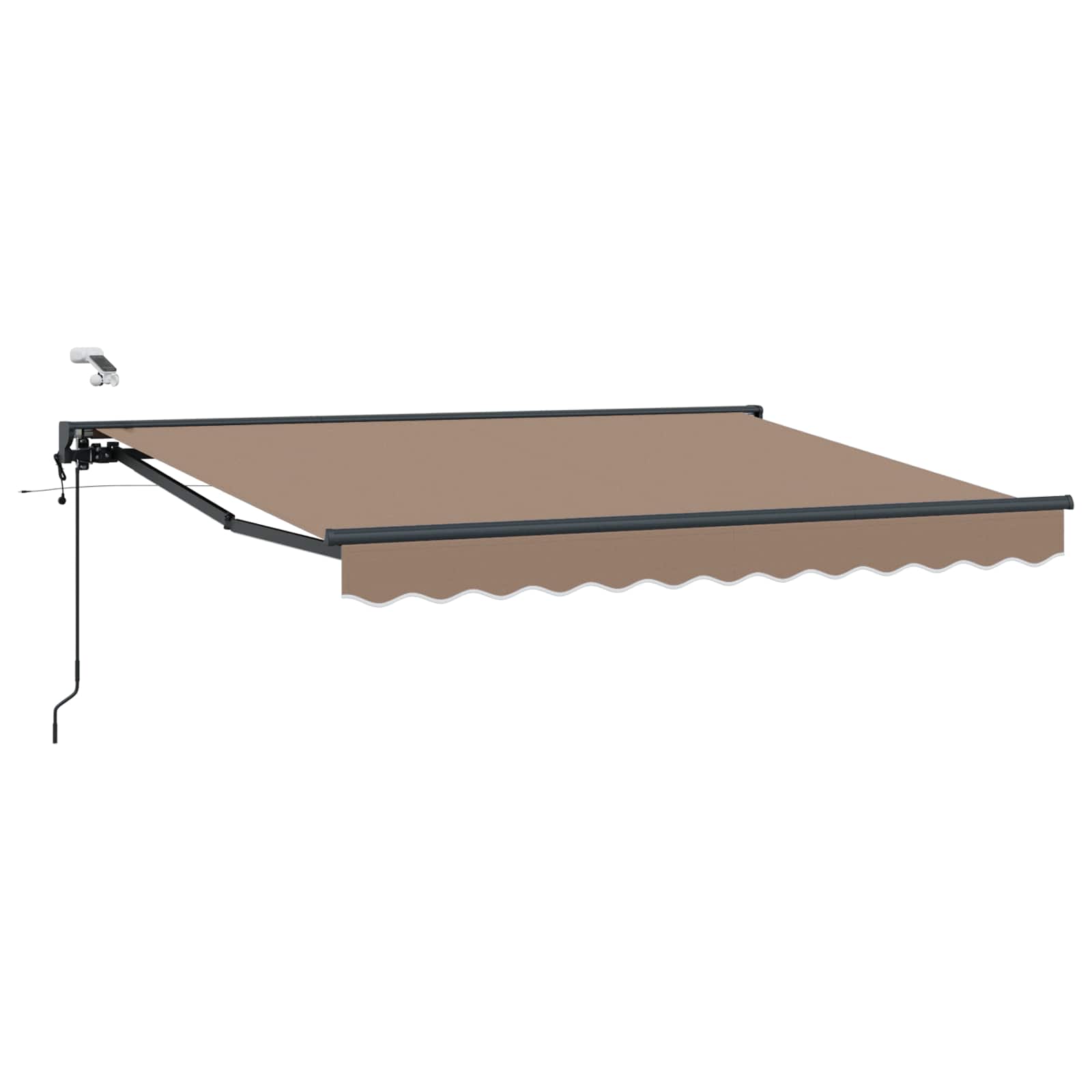 Maison Exclusive - Elektrische Ausziehbare Markise Taupe 4 X 3 M