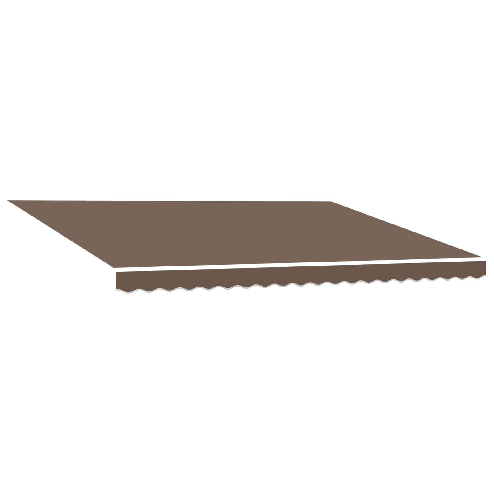 Maison Exclusive - Markisenersatzstoff Taupe 431 X 295 Cm Polyest