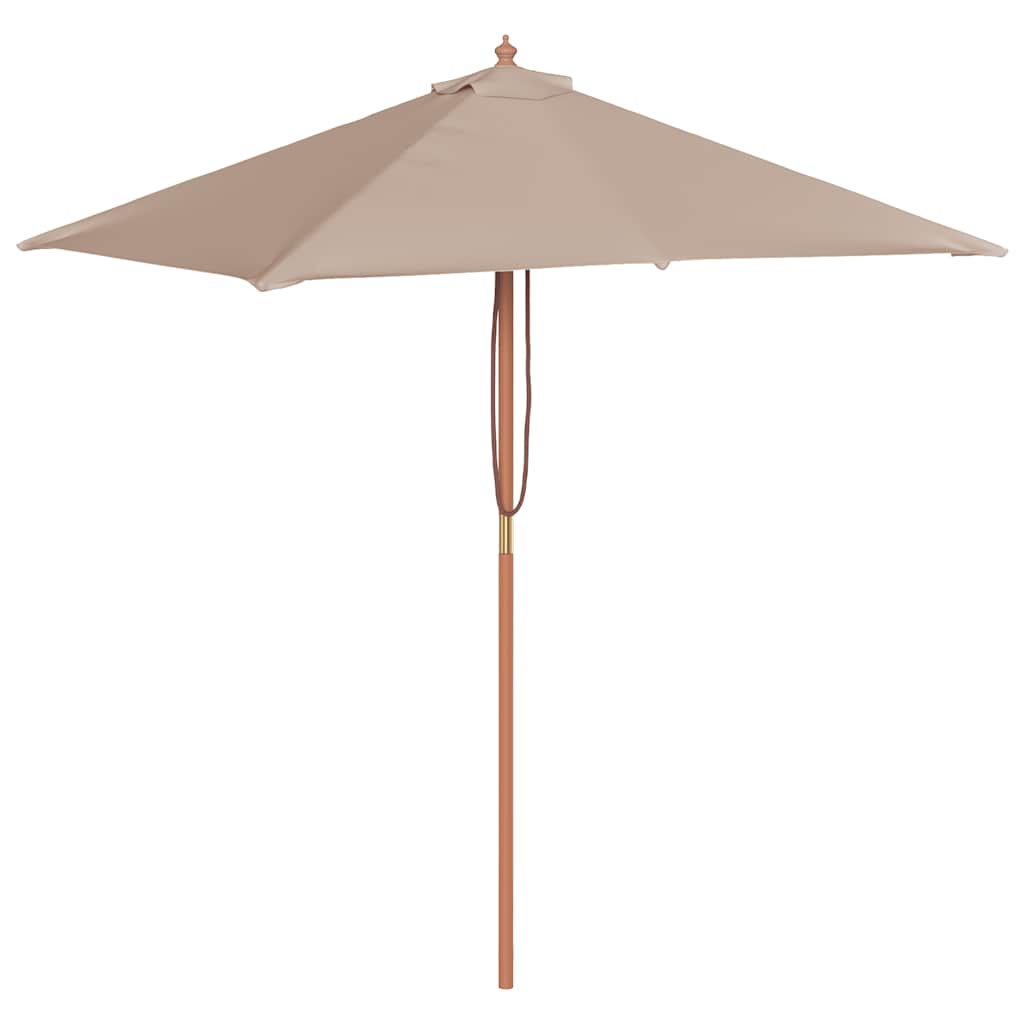 Maison Exclusive - Sonnenschirm Mit Holz-mast 150x200 Cm Taupe
