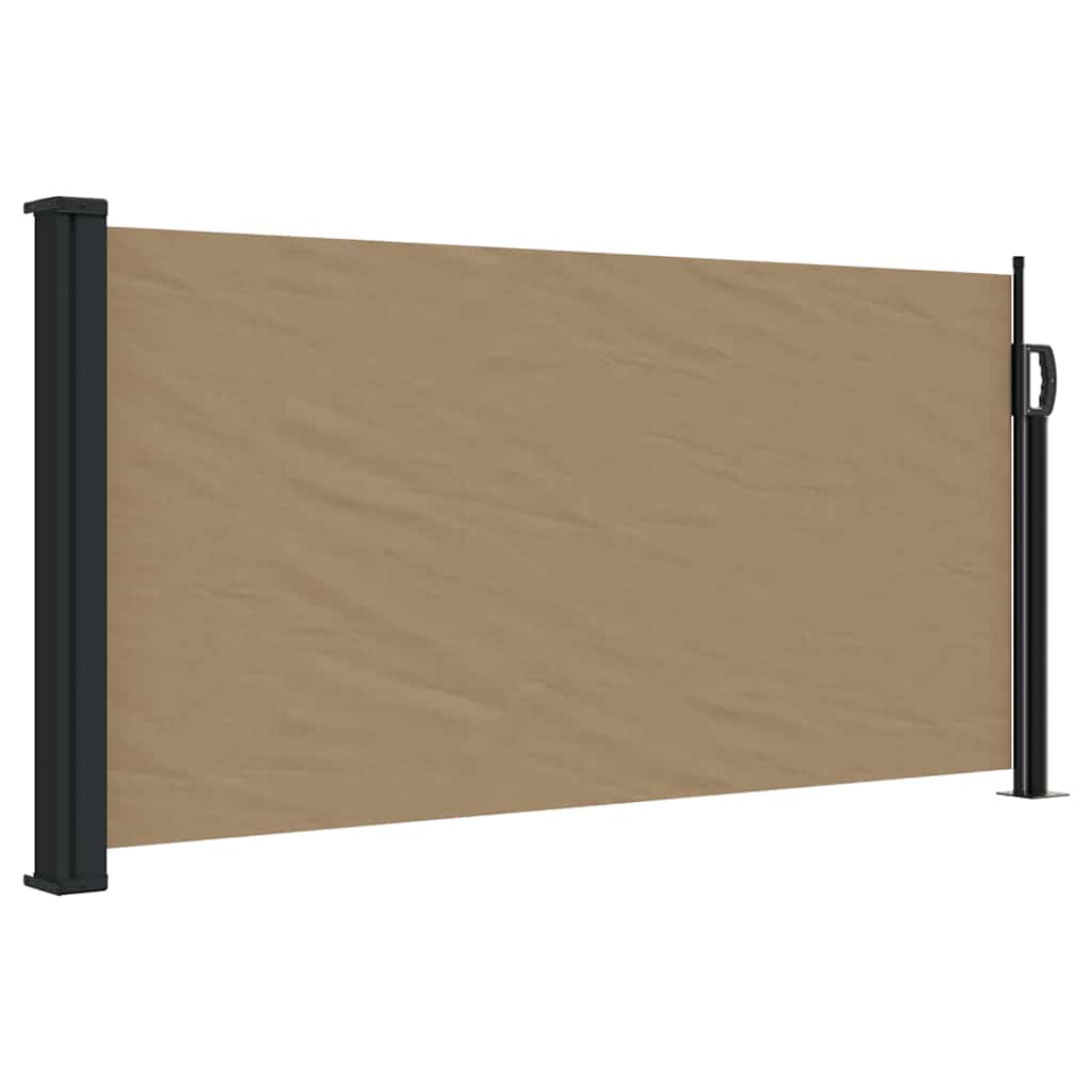 Maison Exclusive - Seitenmarkise Ausziehbar Taupe 100x500 Cm