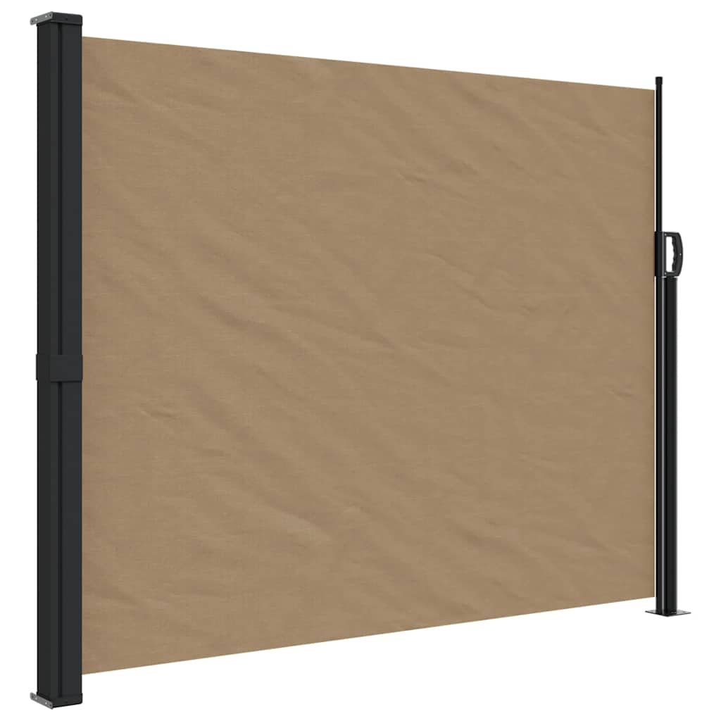 Maison Exclusive - Seitenmarkise Ausziehbar Taupe 160x600 Cm