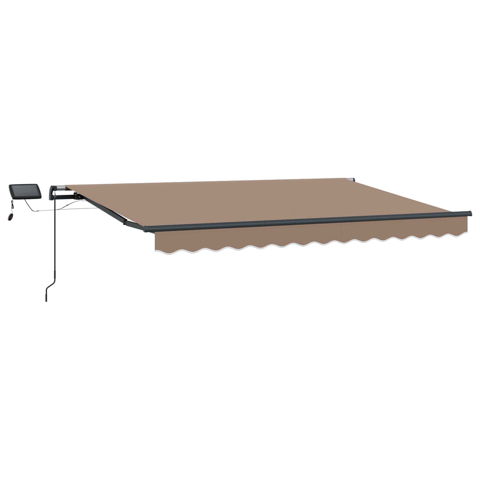 Maison Exclusive - Ausziehbare Markise Taupe 400 X 350 Cm Stoff U