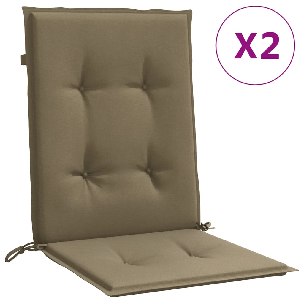 Maison Exclusive - Niedriglehner-auflagen 2 Stk. Melange Taupe 10