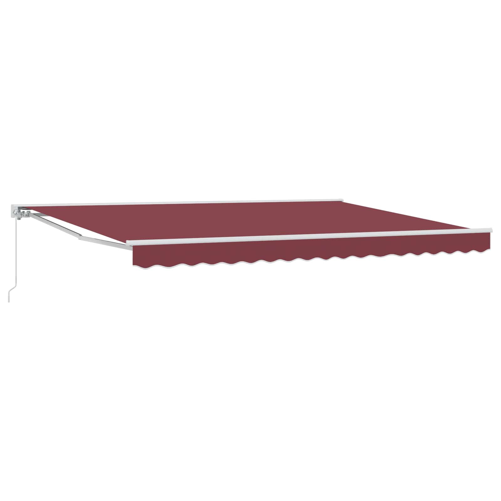 Maison Exclusive - Manuell Einziehbare Markise Bordeauxrot 4 X 3