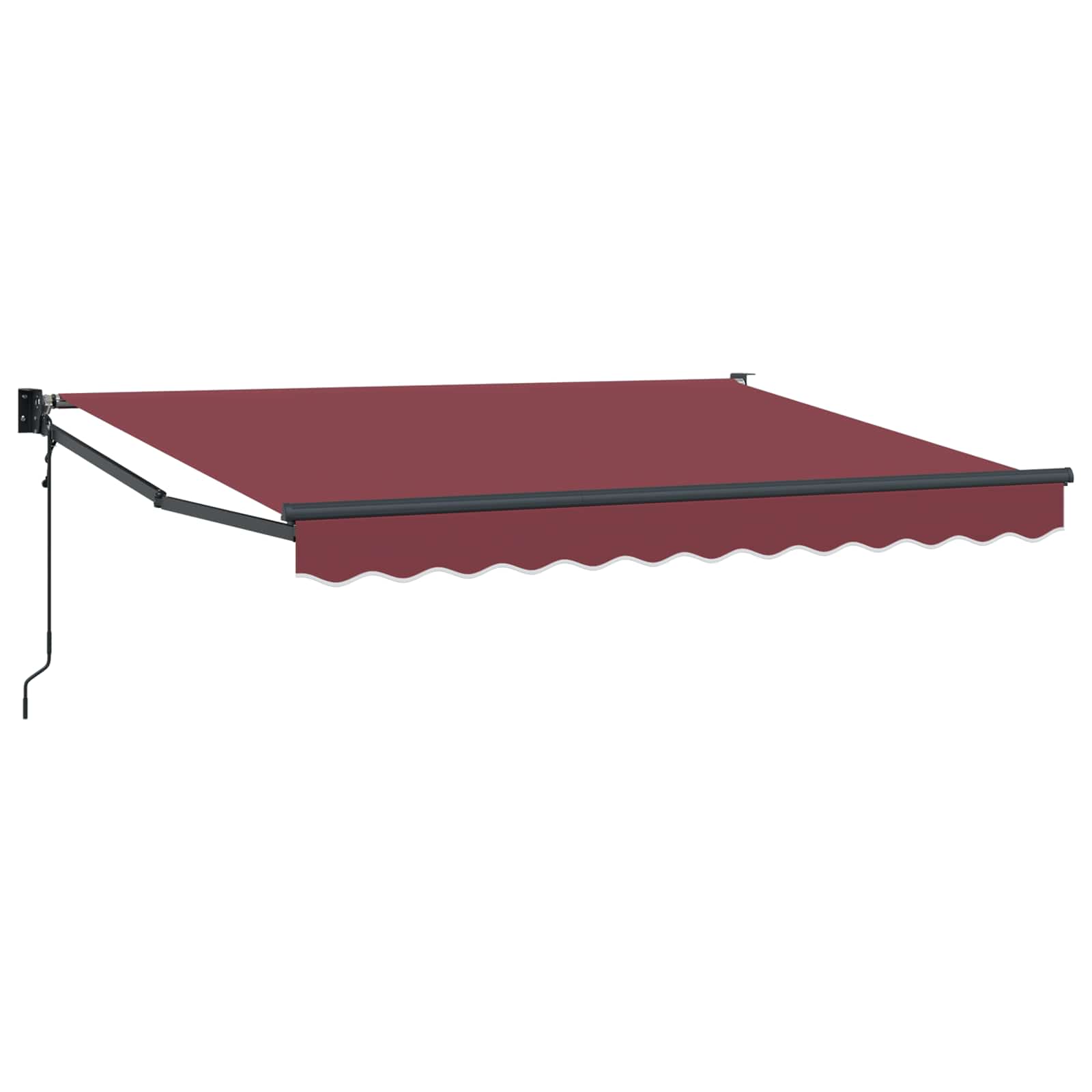 Maison Exclusive - Ausziehbare Markise Bordeauxrot 3,5 X 2 M Poly