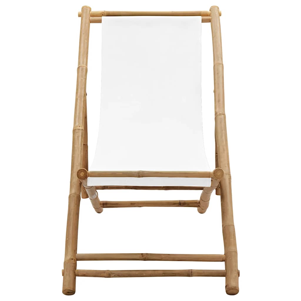 Maison Exclusive - Liegestuhl Bambus Und Canvas