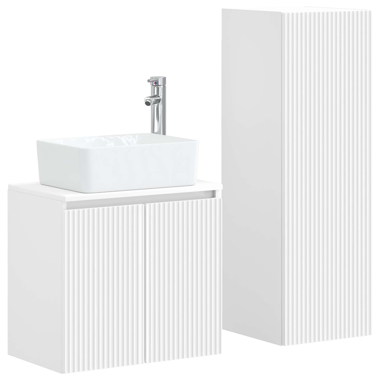 Maison Exclusive - Badezimmermöbel-set 2 Stk. Weiß 33 X 34,5 X 10