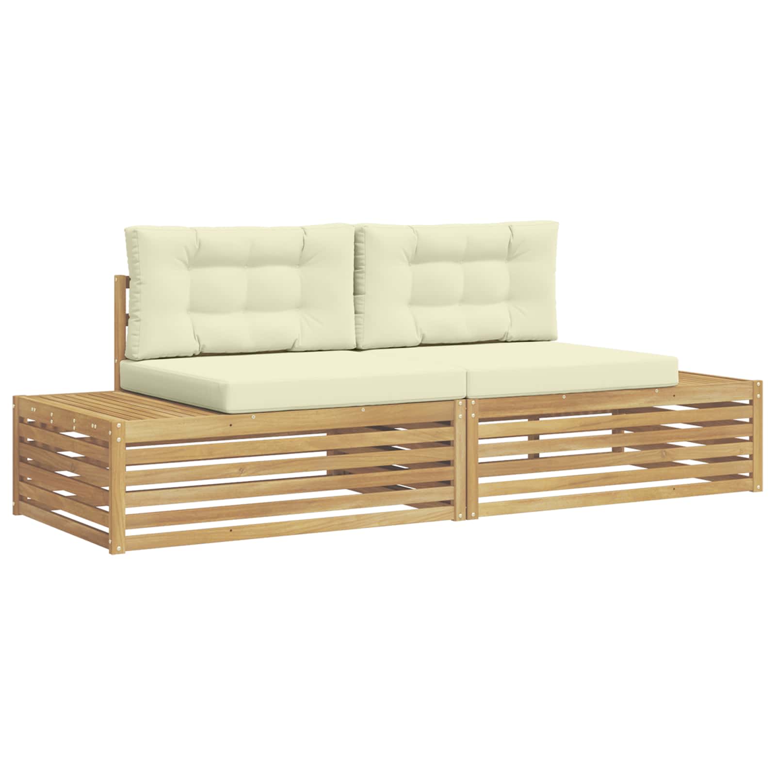 Maison Exclusive - 2 Stk. Outdoor-sofagarnitur Weiß