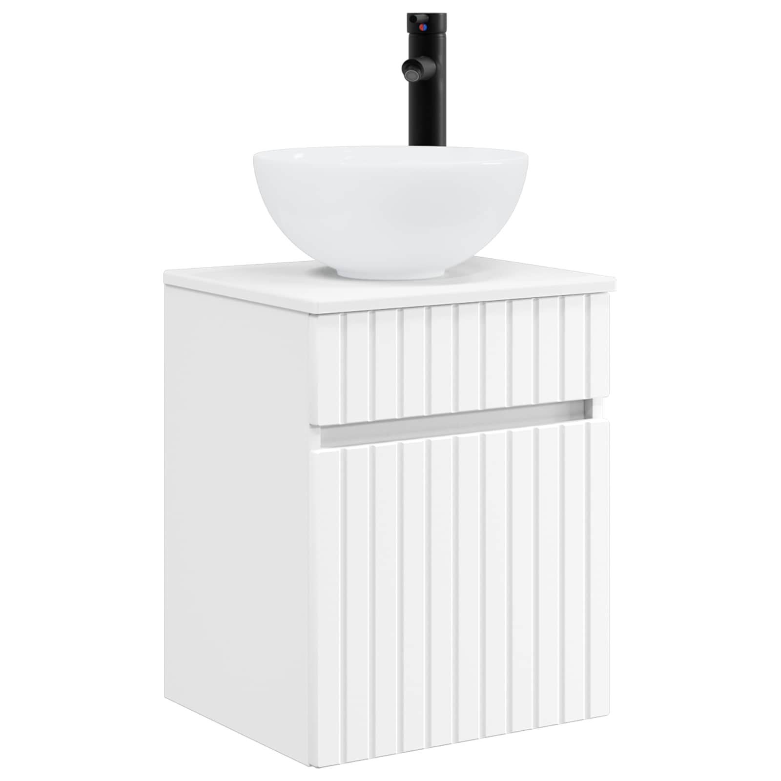 Maison Exclusive - Wandmontierte Waschbecken-vanität Weiß 39 X 35
