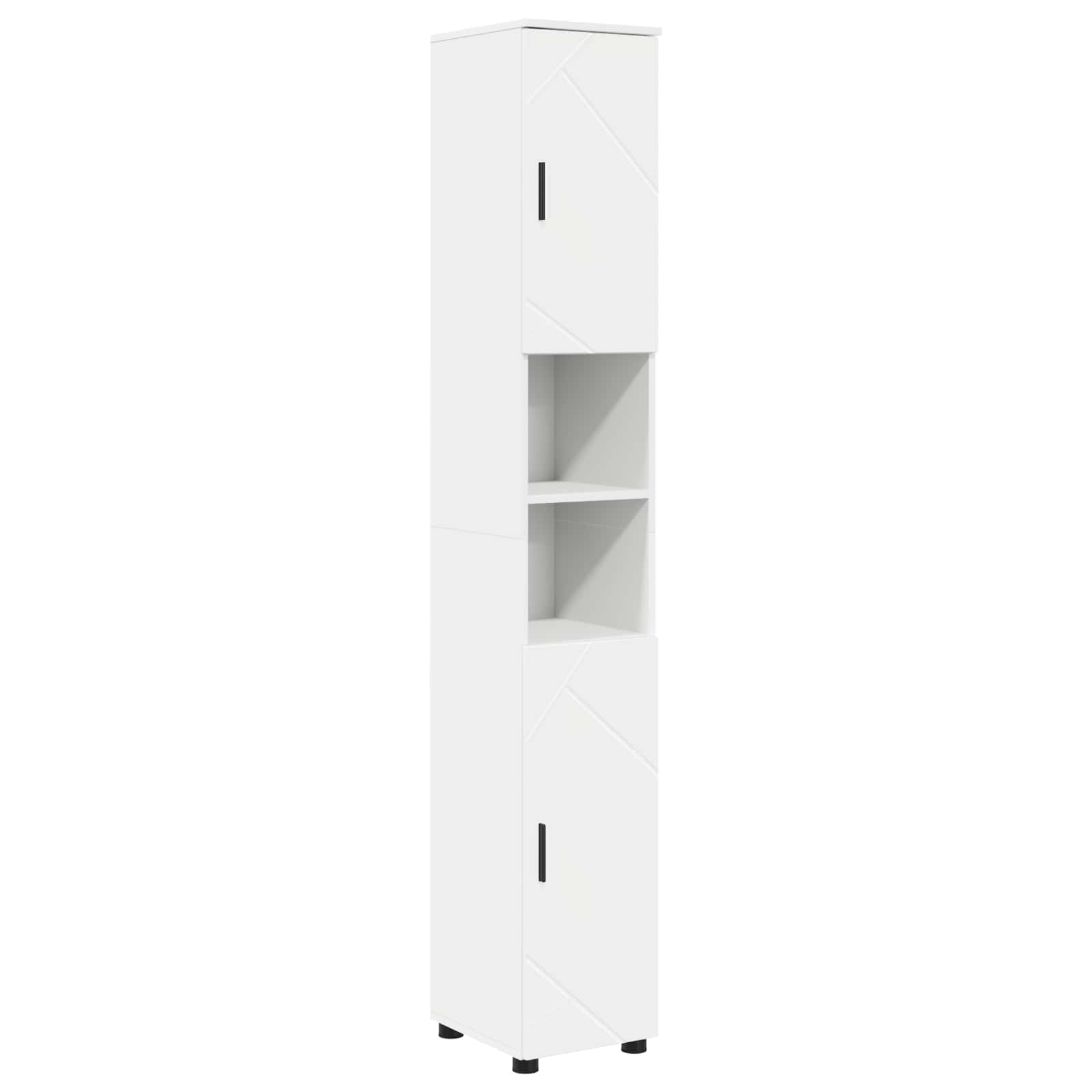 Maison Exclusive - Badezimmerschrank Weiß 30 X 35 X 192 Cm Holzwe