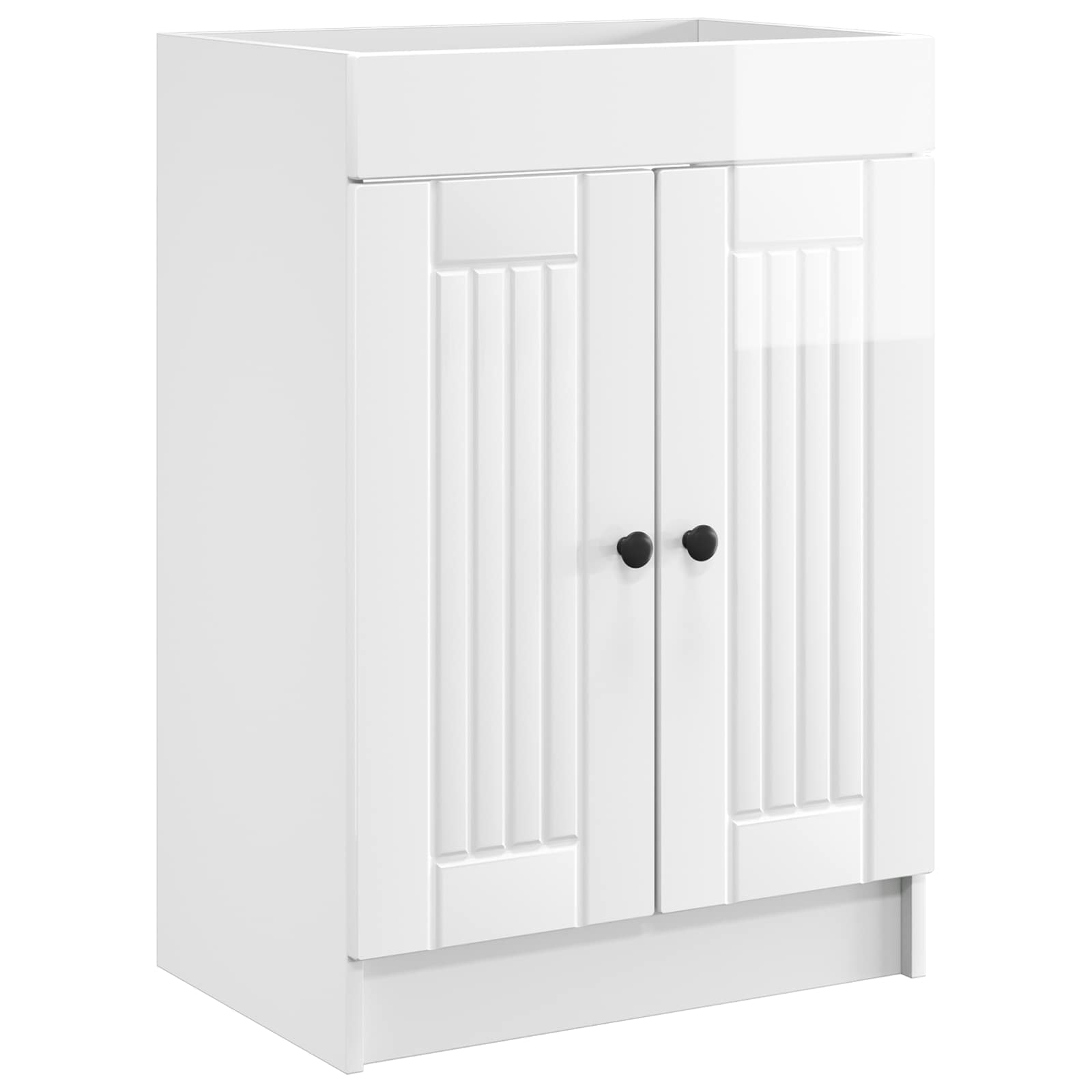 Maison Exclusive - Unter Dem Waschbecken Badschrank Hochglanz Wei