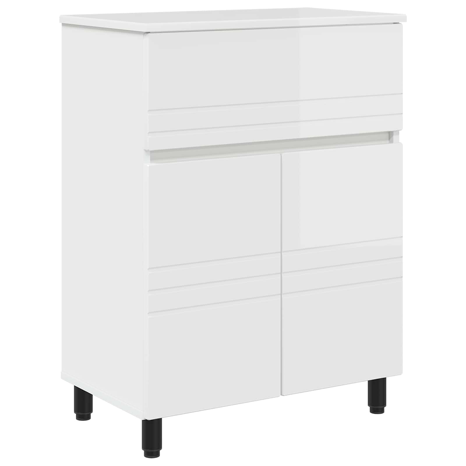 Maison Exclusive - Waschtisch Hochglanz Weiß 60 X 35 X 80 Cm Holz