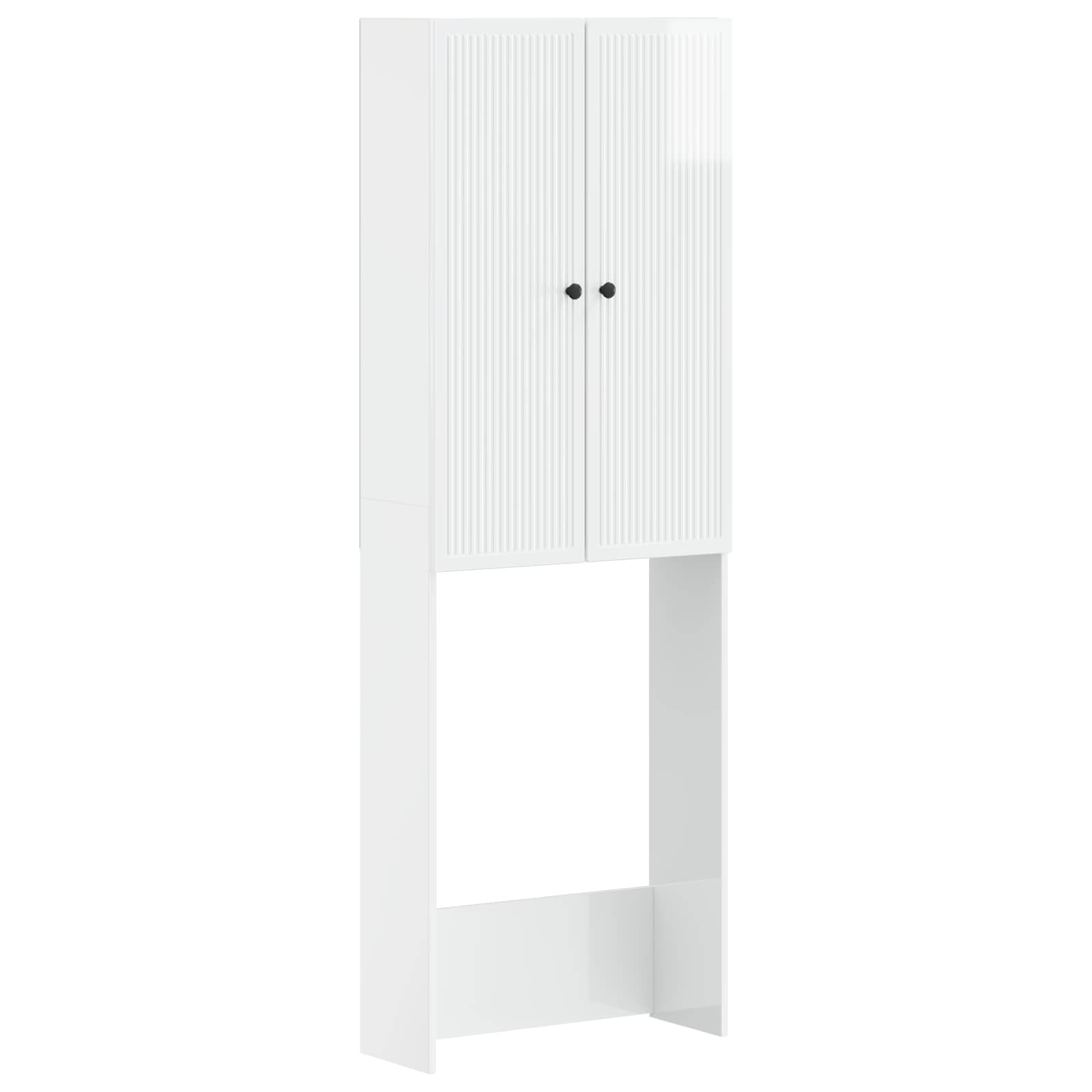 Maison Exclusive - Toilettenschrank Ede Hochglanz Weiß 66 X 25,5