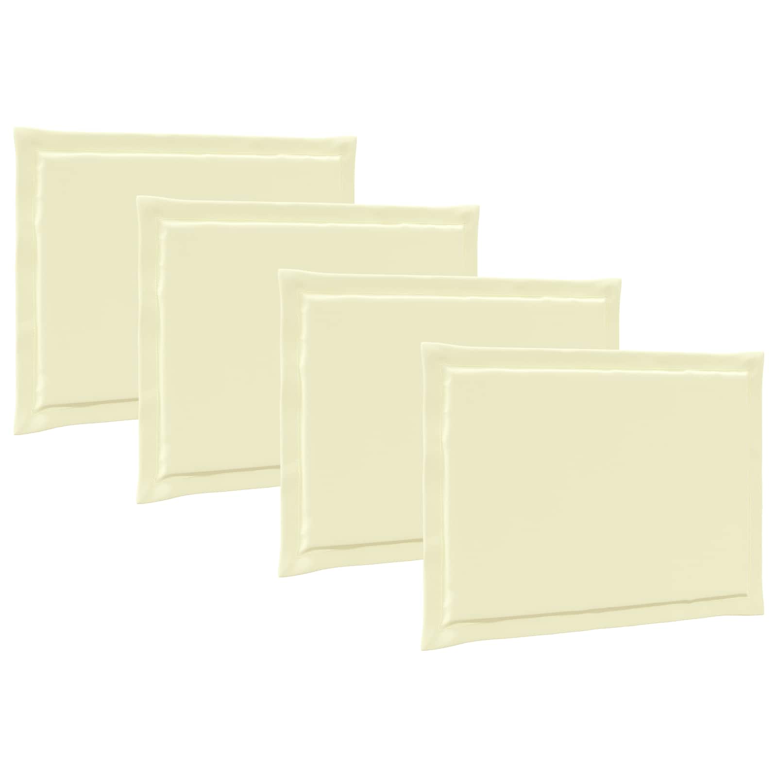 Maison Exclusive - Sitzkissen 4 Stk. Polyester Creme 47 X 36 X 2