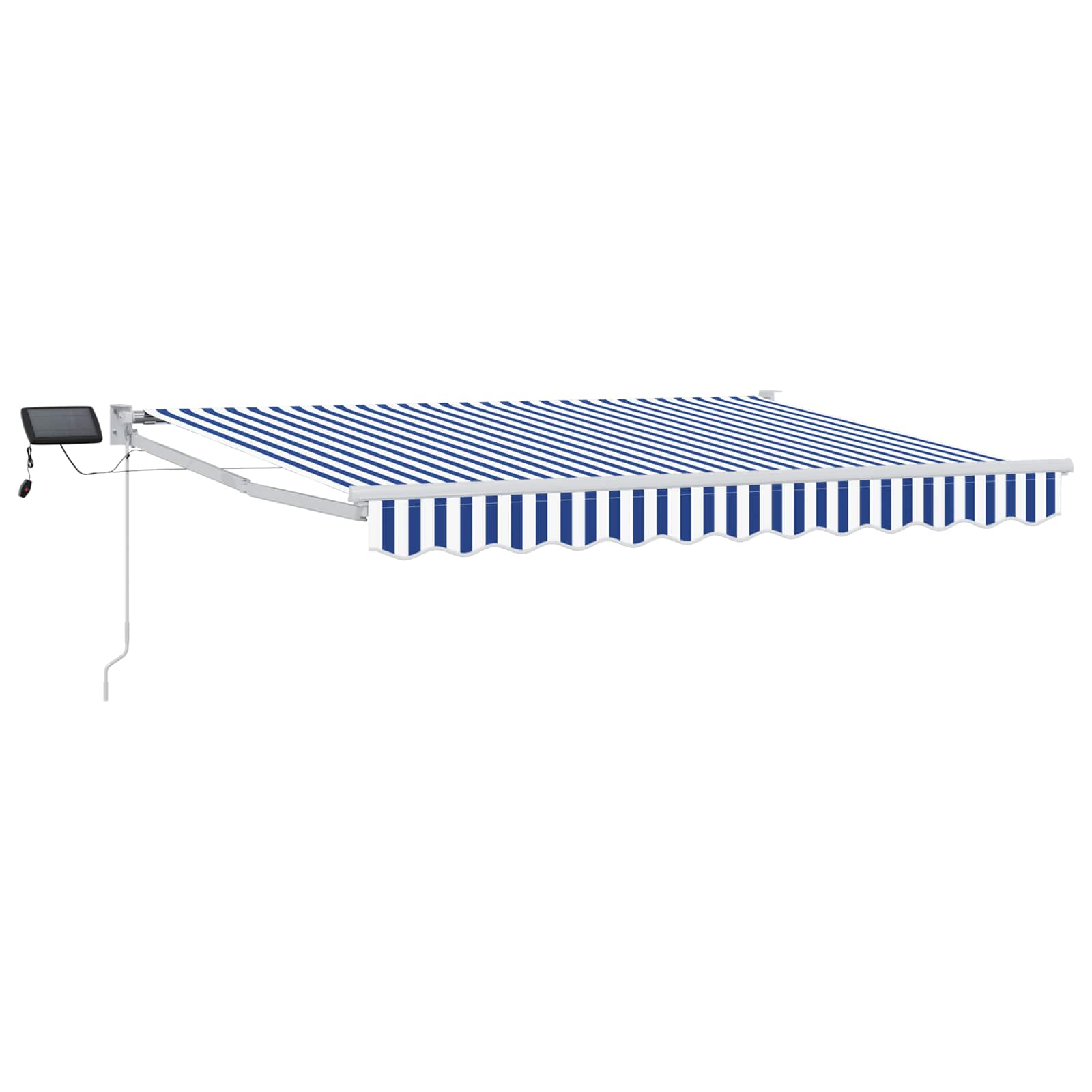 Maison Exclusive - Manuelle Gelenkarmmarkise Mit Leds Blau Und We