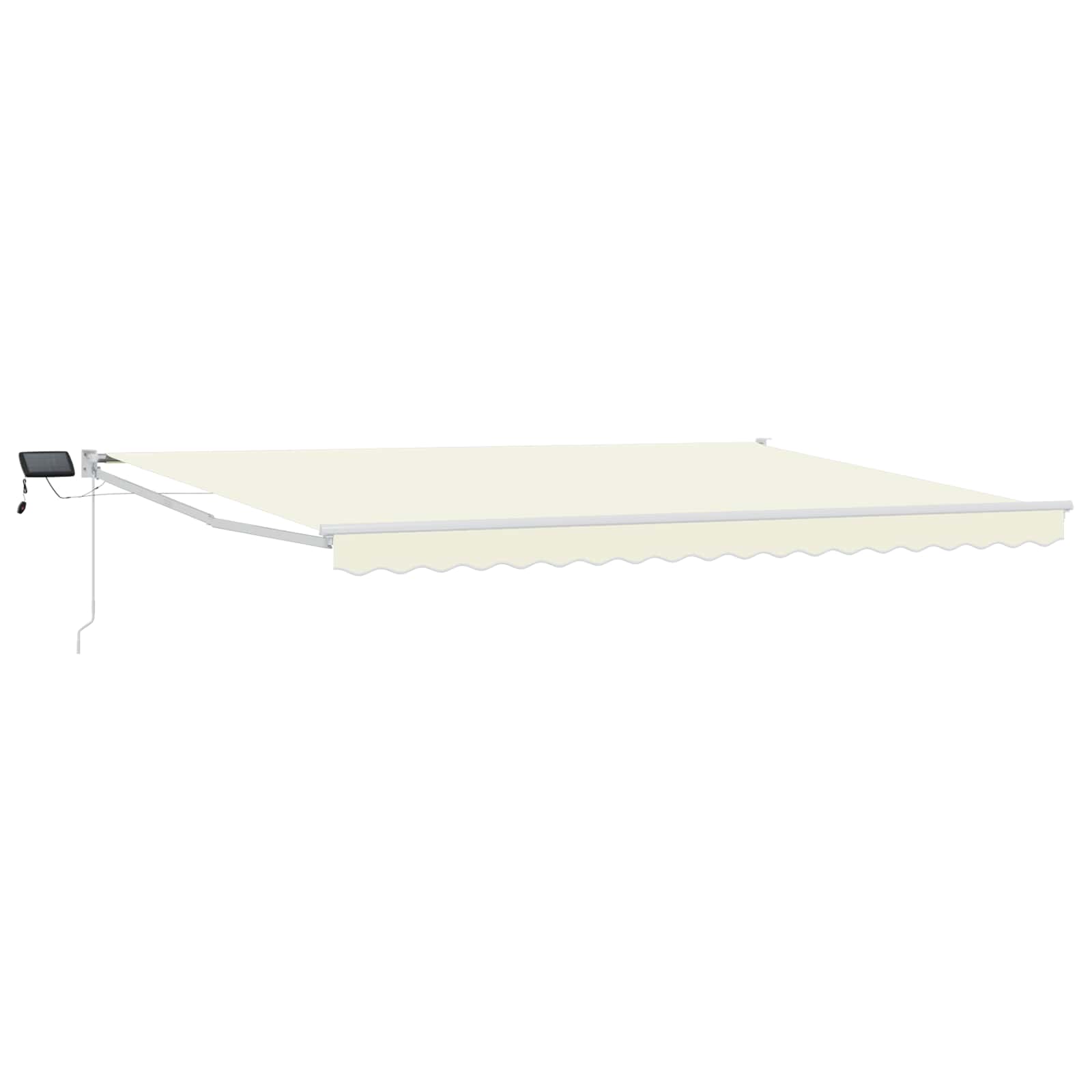 Maison Exclusive - Manuelle Gelenkarmmarkise Mit Leds Creme Und W