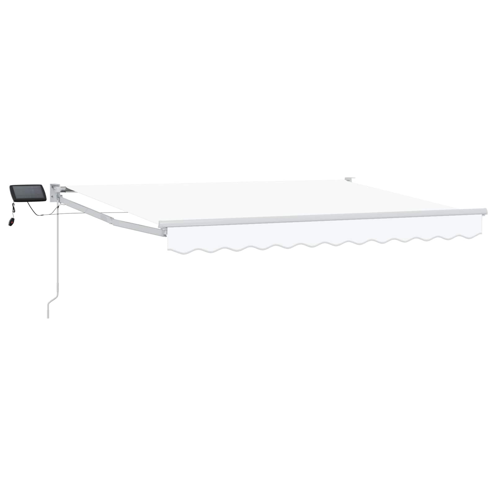 Maison Exclusive - Manuelle Gelenkarmmarkise Mit Leds Weiß 3 X 2,