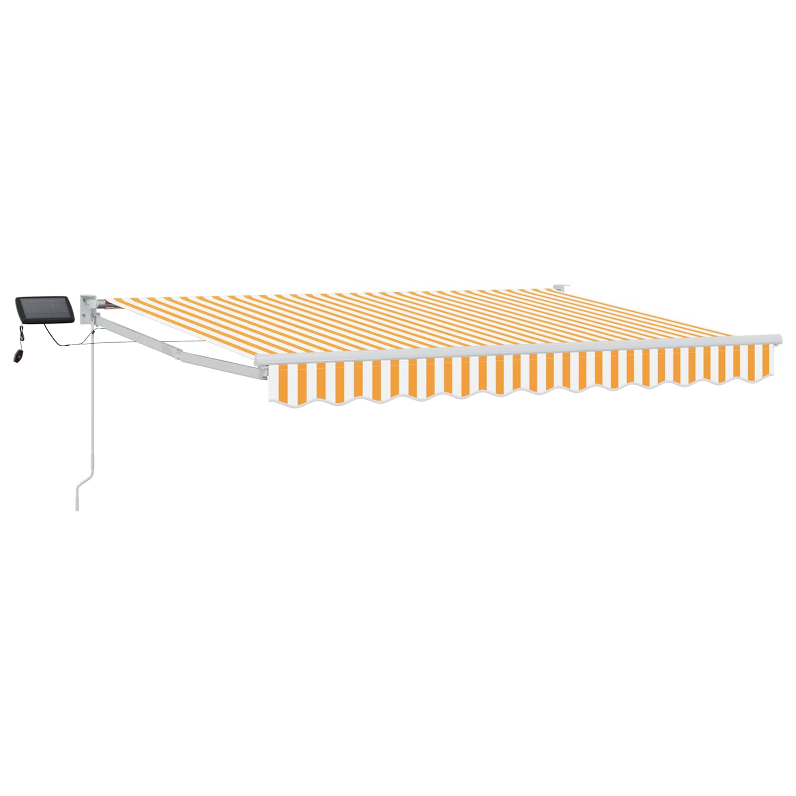Maison Exclusive - Manuelle Gelenkarmmarkise Mit Leds Orange Und