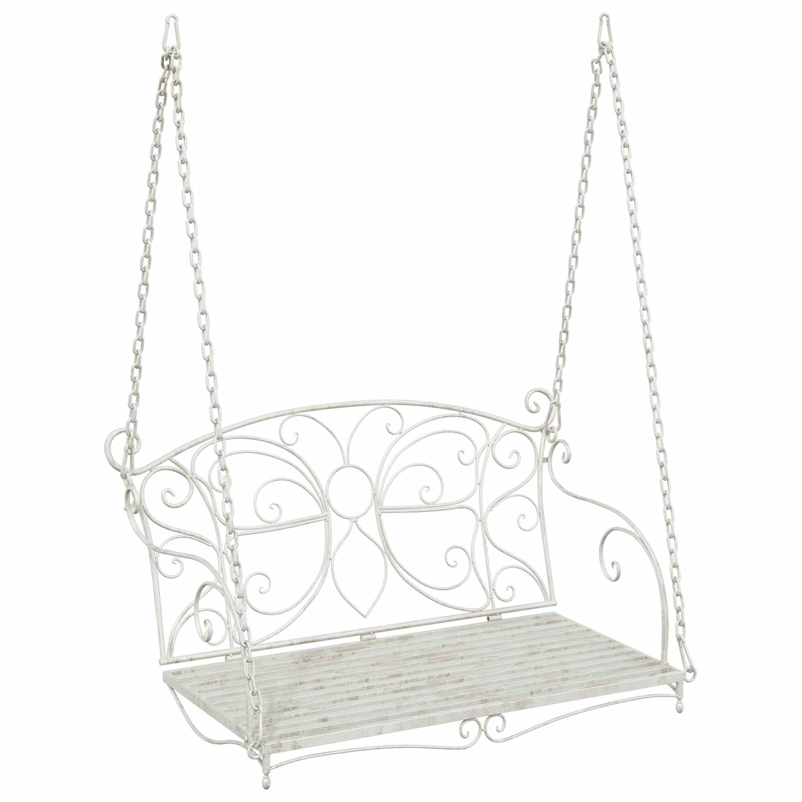 Maison Exclusive - Schaukelbank Stahl 105,5 X 61 X 56 Cm Antik We