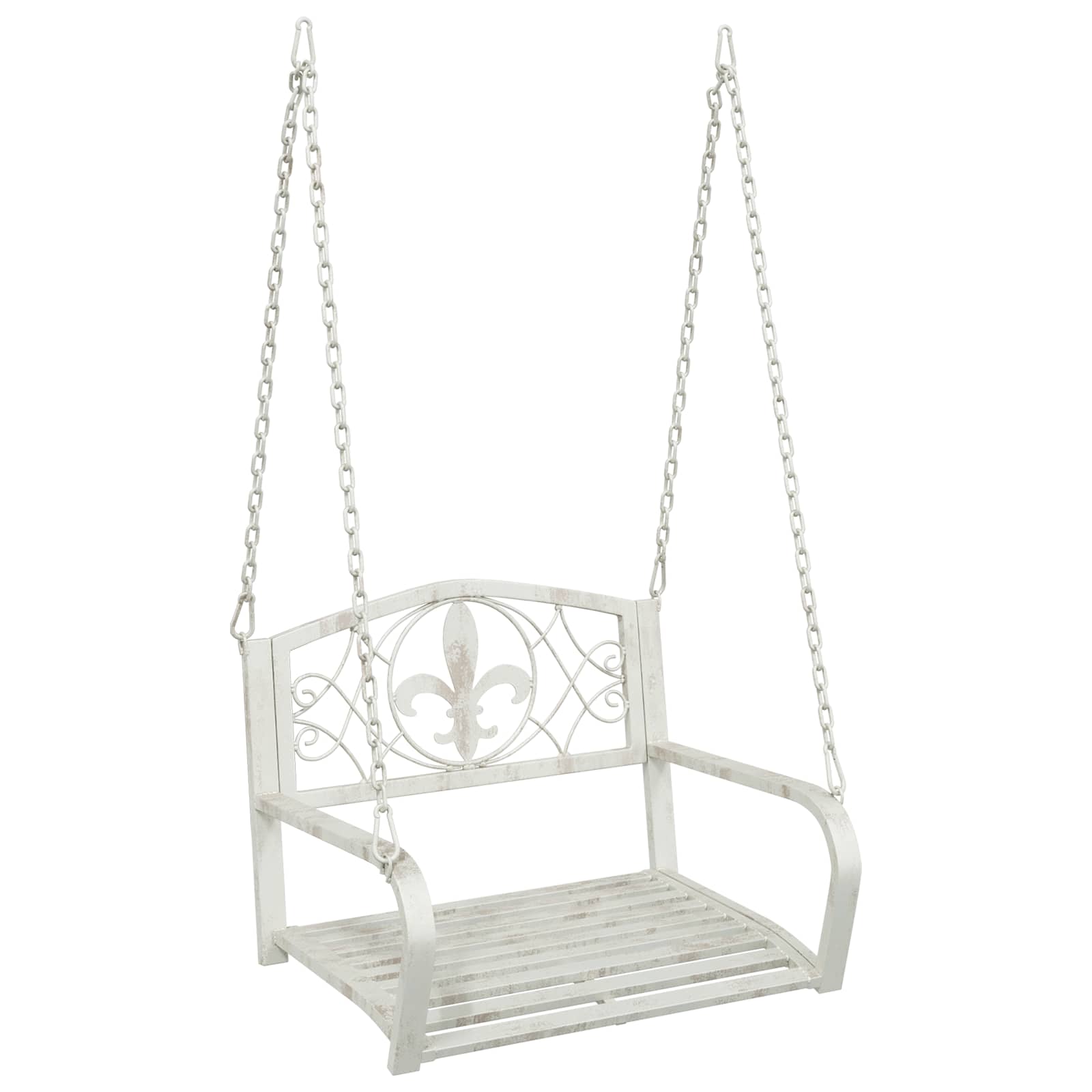 Maison Exclusive - Schaukelbank Stahl 71,5 X 59 X 55 Cm Antik Wei