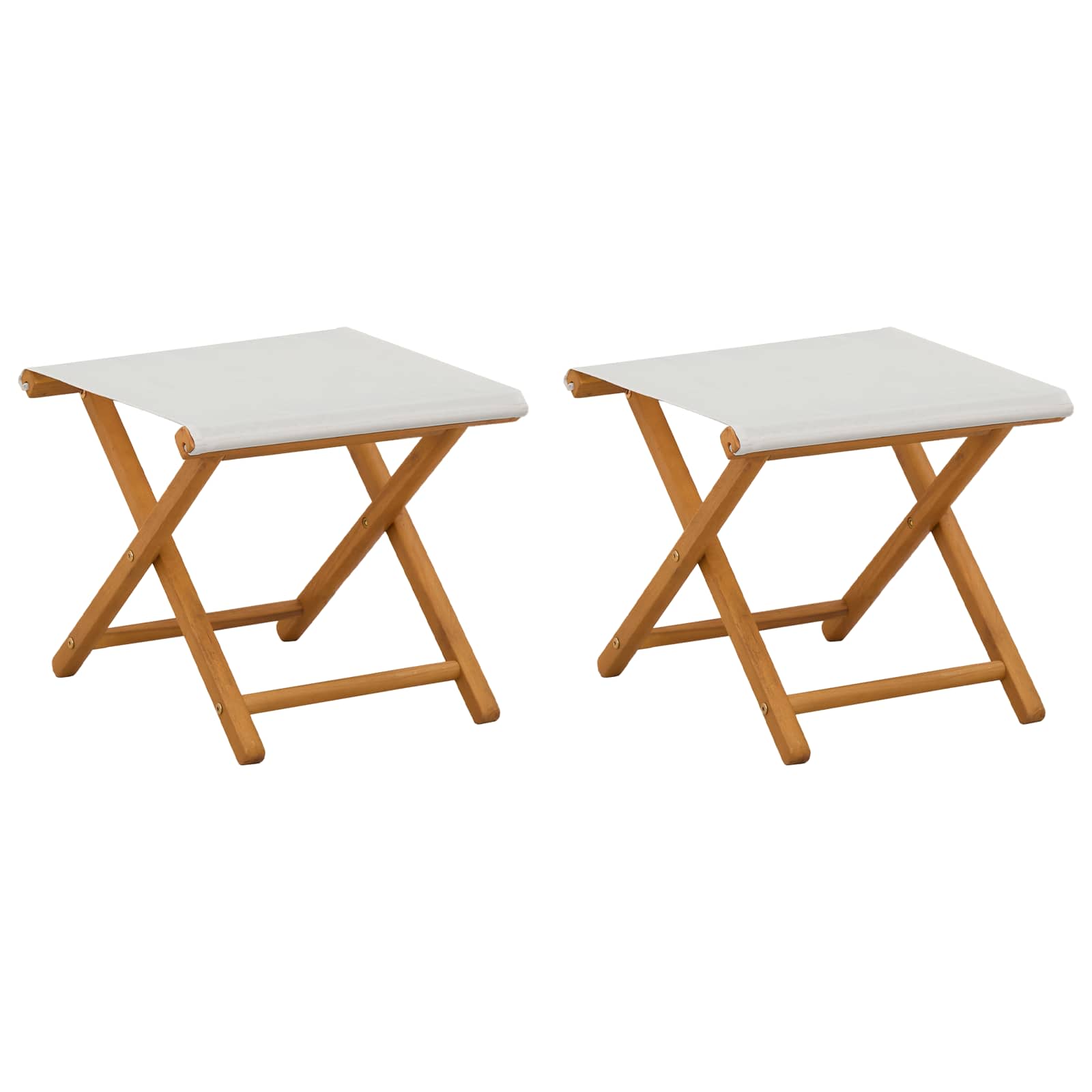 Maison Exclusive - Liegestuhl 2 Pcs Massives Eukalyptus Holz Crem