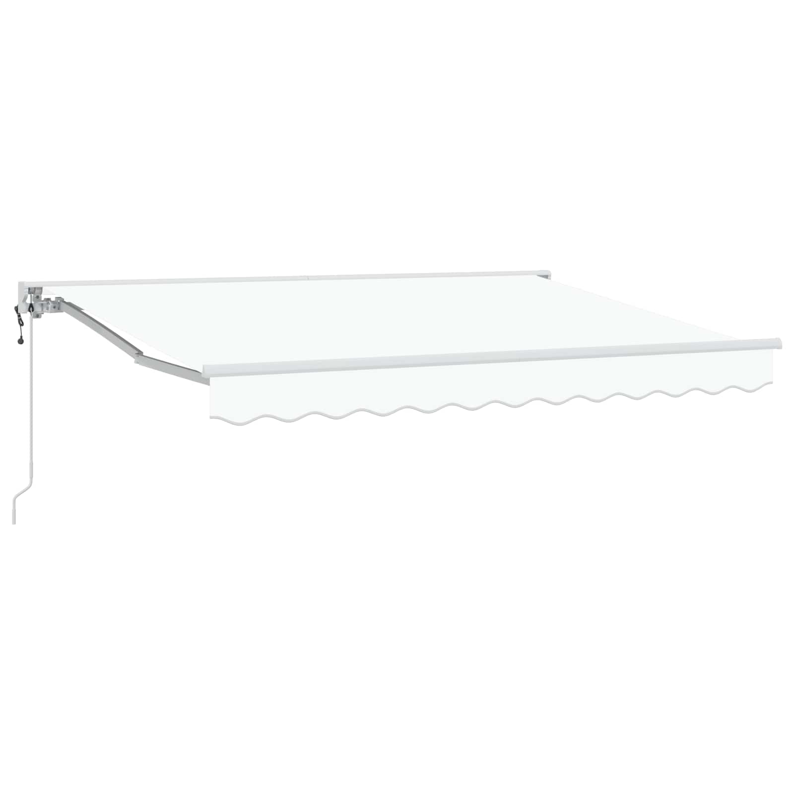Maison Exclusive - Elektrische Ausziehbare Markise Weiß 3,5 X 2,5