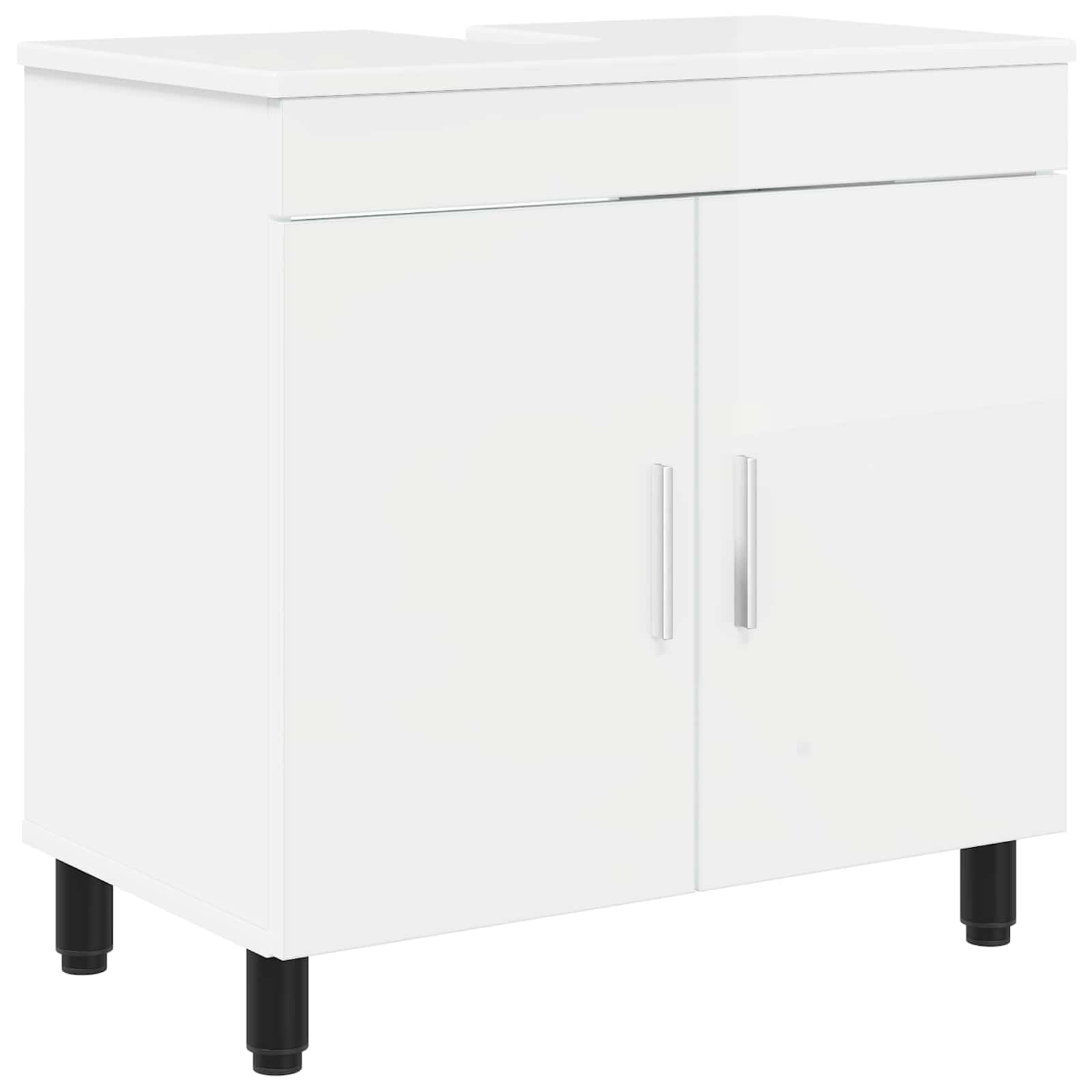 Maison Exclusive - Waschtisch Hochglanz Weiß 60 X 35 X 60 Cm Holz