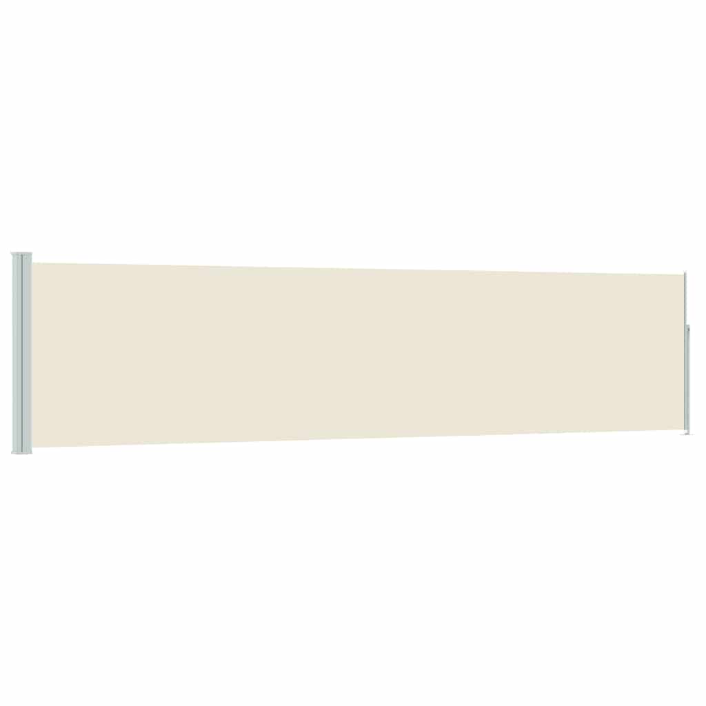 Maison Exclusive - Ausziehbare Seitenmarkise 117×514 Cm Creme