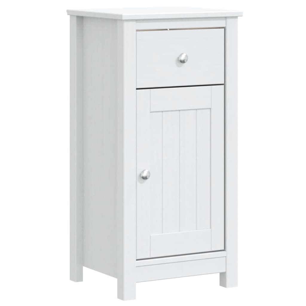Maison Exclusive - Badschrank Berg Weiß 40x34x80 Cm Massivholz Ki
